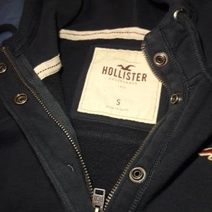 Hollister navy blue zipup jacket